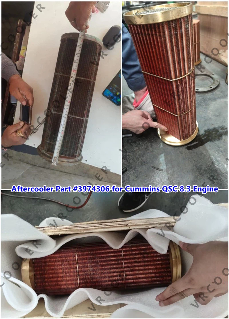 Aftercooler Part No. 3974306 for Cummins QSC 83 Engine 1 Aftercooler Part No. 3974306 for Cummins QSC 83 Engine 1